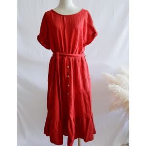 Magaschoni Red Midi Dress